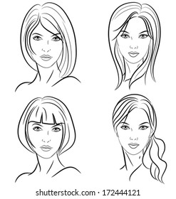 143,762 Outline Of Woman Face Images, Stock Photos & Vectors | Shutterstock