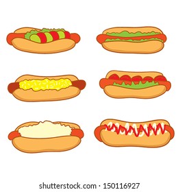 Some hot dogs