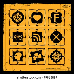 some icons hand drawings