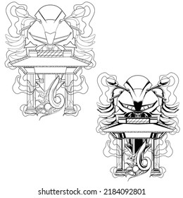 some illustrations that only use line and inking