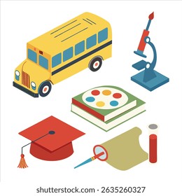 Some important educational element vector image