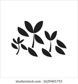 some leaves vector illustration some fallen leaves in spring