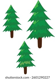 Some long trees vector image