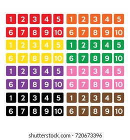 some number with background color image