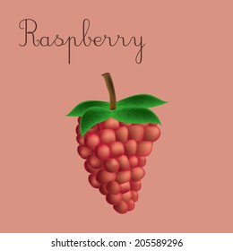 some raspberries in a red background with text