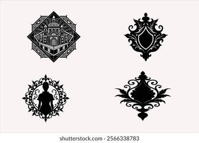 some silhouette  image of adornment
