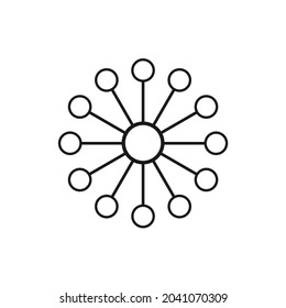 some small circles linked line to bigger circle
