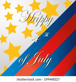 some stars and colored lines and text for independence day