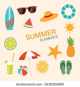 Some Summer Elements For using Creative Design.