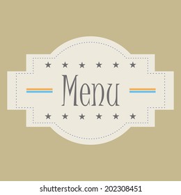 some text and stars for menu design