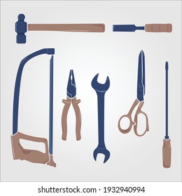 
Some tools and equipment in vector.