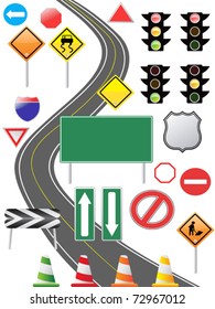 some traffic sign icon for web design