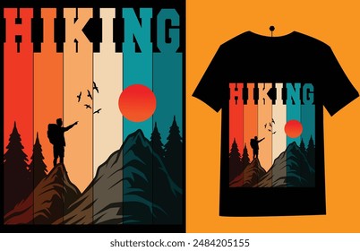 Some t-shirt designs about hiking