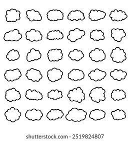 Some vector cloud shape border 
 ‍set design