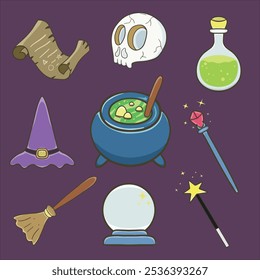 some wizard tools and materials