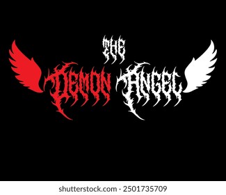 Some of the writings contain information about angels and demons with unique fonts that can be used on screen printing clothes or jackets.
