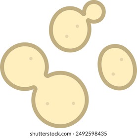 Some yeast Isolated vector illustration