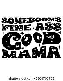 Una buena camiseta de mamá como buena, una plantilla para imprimir en camiseta
