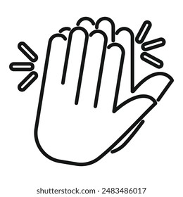 Someone is clapping their hands together, showing their approval