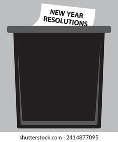 Someone has just tossed their list of resolutions into the trash