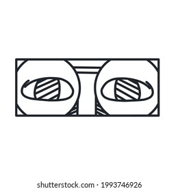 someone looking from a rectangle, with a minimalist theme, can be printed for your shirt