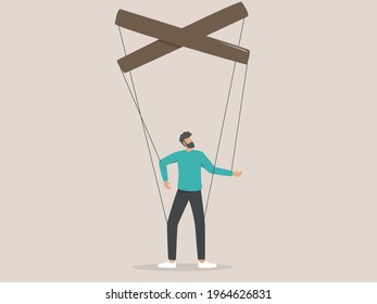 Someone manipulates and abuses a man. Toxic relationships