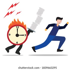 someone who is being chased by time and a lot of work