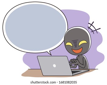 Someone who does evil on the Internet.