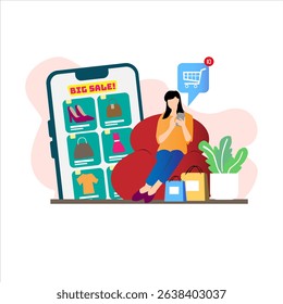 Someone who getting a discount on e-commerce or online shop