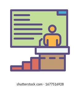 someone's presentation icon in a meeting