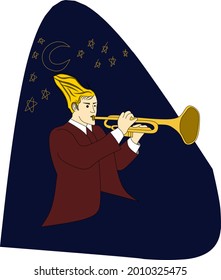 Someone's vector is playing an instrument