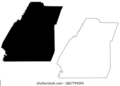 Somerset County, Commonwealth of Pennsylvania (U.S. county, United States of America, USA, U.S., US) map vector illustration, scribble sketch Somerset map