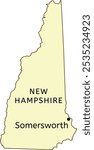 Somersworth city location on New Hampshire state map