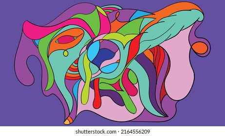 something abstract with random colour