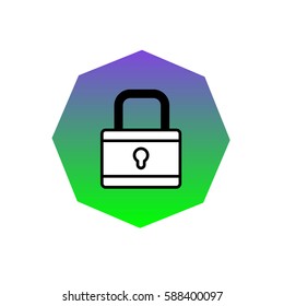 Something in security full color icon