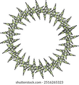 Something that initially has no form can then be processed into a visual work by processing the visual elements based on principles and principles.