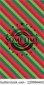 Sometime christmas emblem.