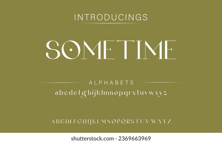 Sometime luxury elegant typography vintage serif font wedding invitation logo music fashion property