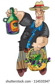 sommelier -cartoon