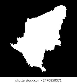 Somogy county map, administrative district of Hungary. Vector illustration.
