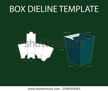 Somokoni trivoj Cake Box L 4.24xD 3xH 1 inch dieline Template. Design Editable Vectoe File