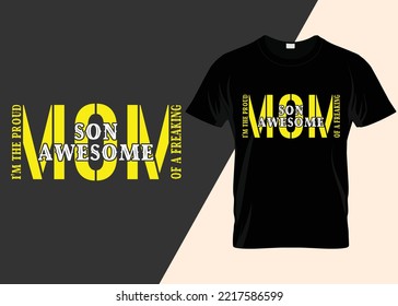 diseño de camisetas de mamá genial