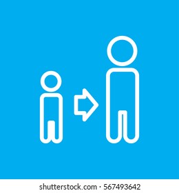 son and father icon illustration isolated vector sign symbol