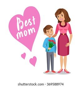 7,116 Boy gives mother flower Images, Stock Photos & Vectors | Shutterstock