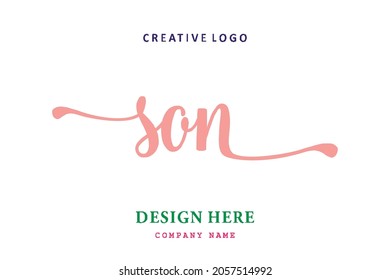 SON lettering logo is simple, easy to understand and authoritative