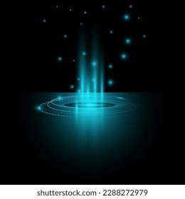 sonar laser radiation technology background vector illustration