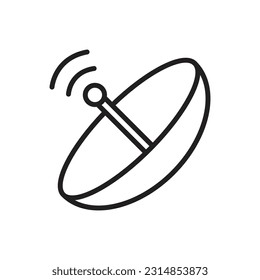 Sonar Panel Outline Icon Vector Illustration