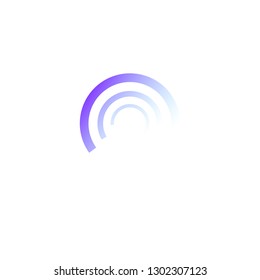 Sonar search icon. Loading system. Vector illustration. Radar abstract icon symbol vector illustration