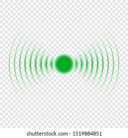 Sonar Search Sound Wave Icon. Radar Icon