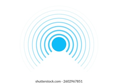 Sonar sound waves icons wireless wifi, radial line media, Radio, radar station signal. Scan, rings circle ripples